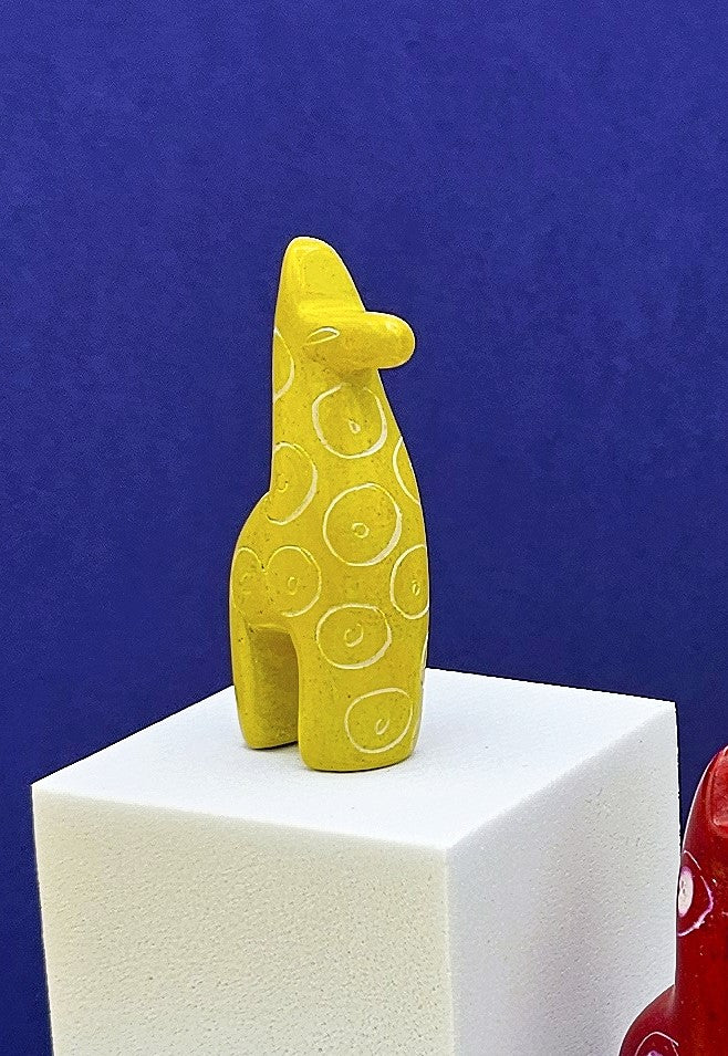 Soapstone Giraffe Yellow