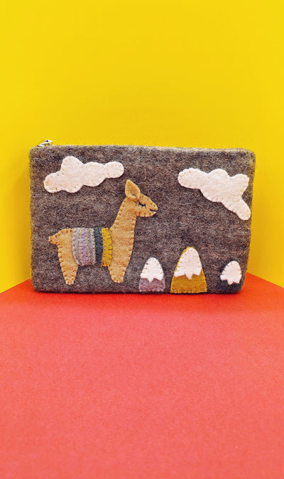 Llama Adventures Zipper Pouch