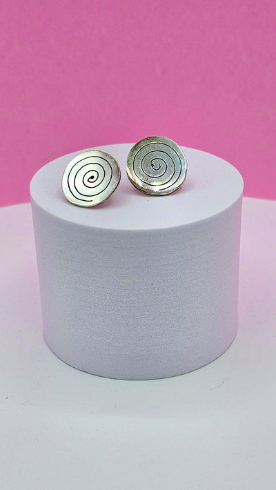 Louise Spiral Stud Sterling Earrings