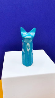 Soapstone Cat Light Blue